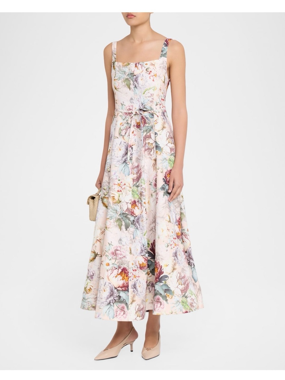 Alice + Olivia Pink Floral Maxi Dress